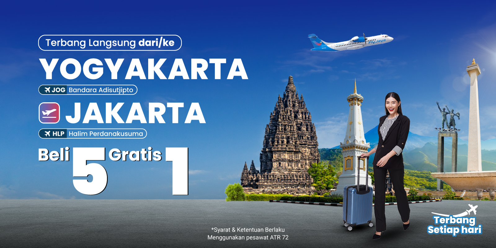 Ajak teman mu 5 orang, dapatkan gratis 1 tiket!